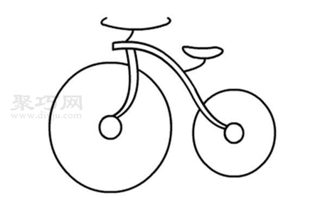 一步一步教你画自行车